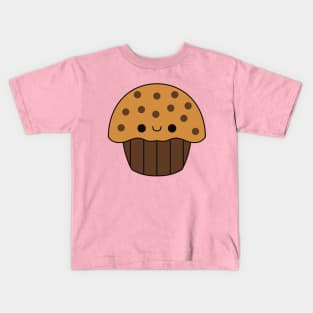 Cute Kawaii Chocolate Chip Muffin Kids T-Shirt